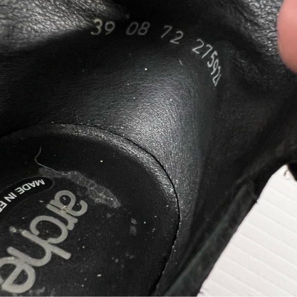 $340 ARCHE France US 8/EU 39 Black Suede Nubuck Mary Jane’s Pumps Shoes - Picture 12 of 13